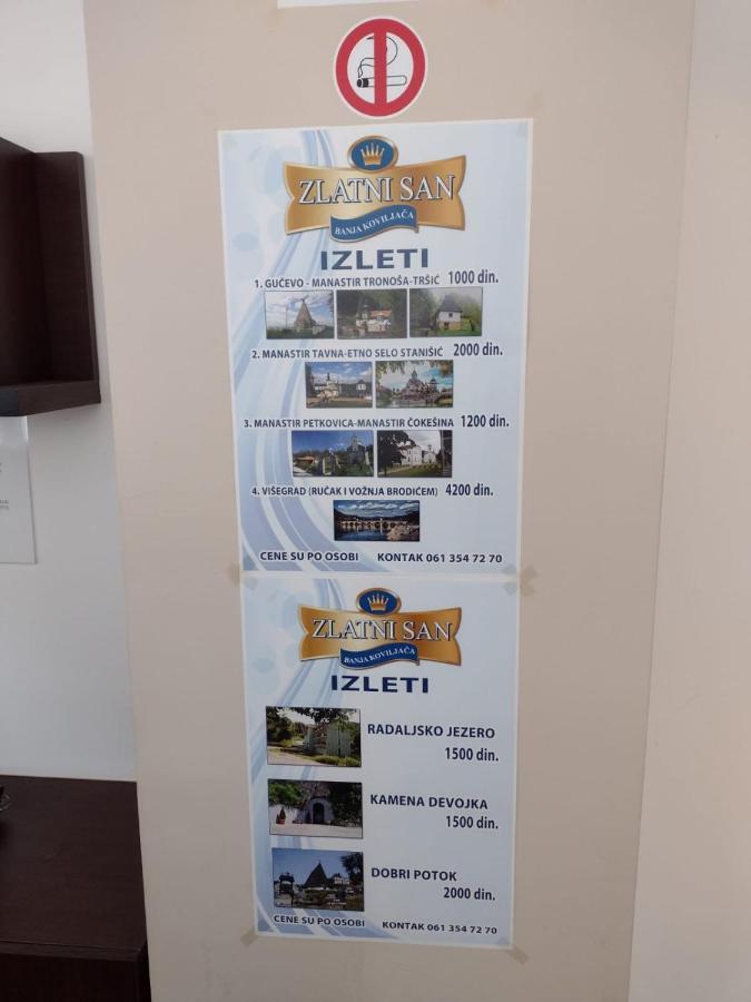 Zlatni San Otel Banja Koviljača Dış mekan fotoğraf